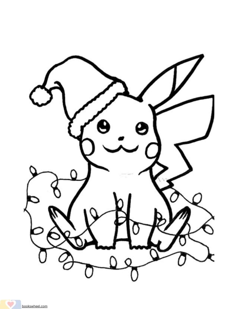 Have A Colorful Christmas With Pokemon Christmas Coloring Pages