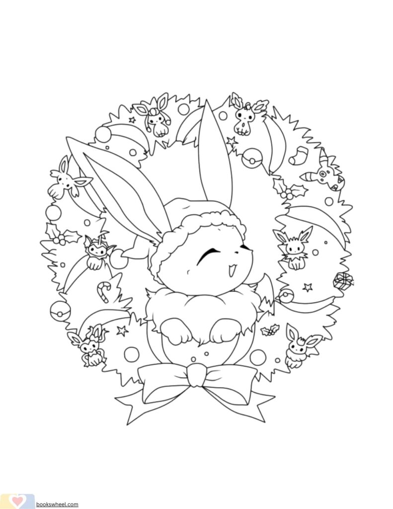 Have A Colorful Christmas With Pokemon Christmas Coloring Pages