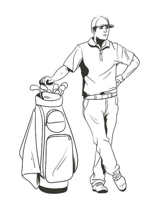 Golf Coloring Books for Kids