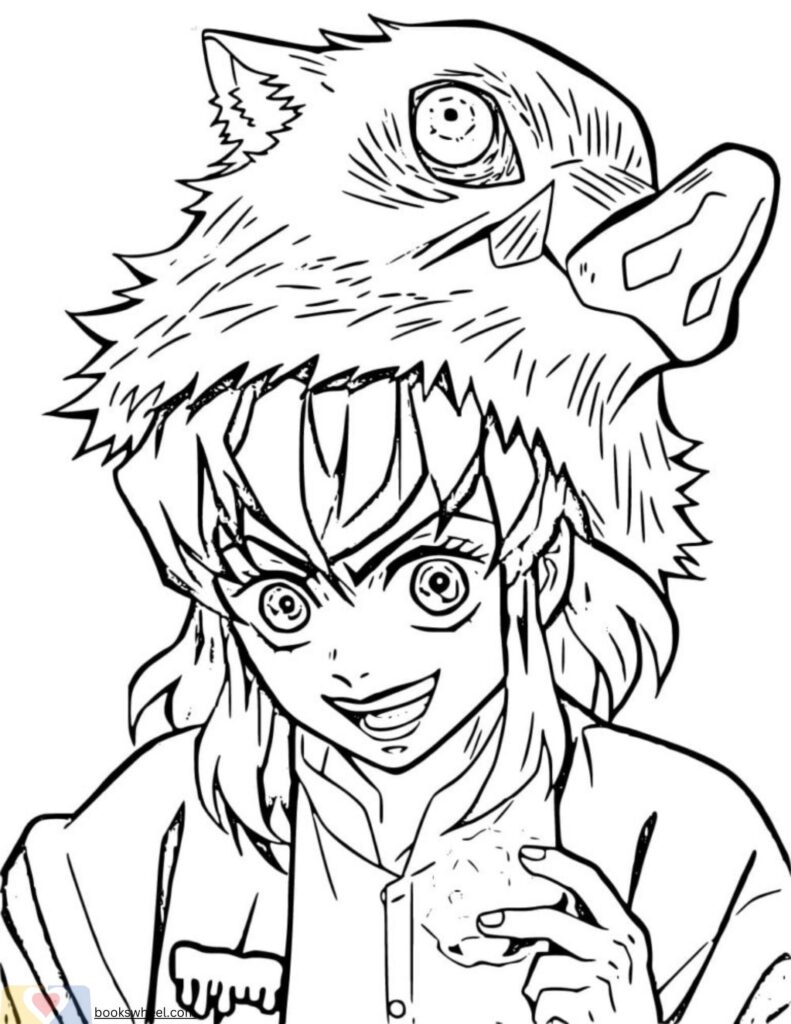 Inosuke Coloring Pages for Free Download
